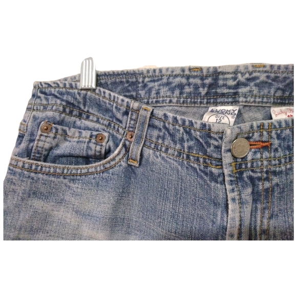 Vintage Lucky Brand Gene Montesano Jet Setter Flare Blue Jeans Size 12/ 31 Long - Picture 3 of 10